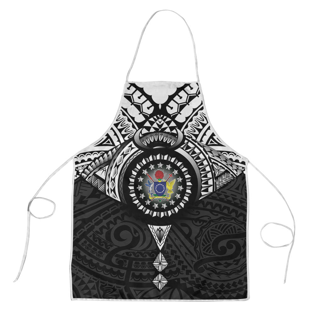 Cook Islands Manta Ray Apron Kuki Airani Tattoo Black Color LT14 Black - Polynesian Pride