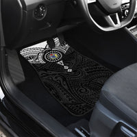 Cook Islands Manta Ray Car Mats Kuki Airani Tattoo Black Color