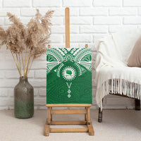 Personalised Cook Islands Rarotonga Canvas Wall Art Map With Kuki Airani Manta Ray Tattoo