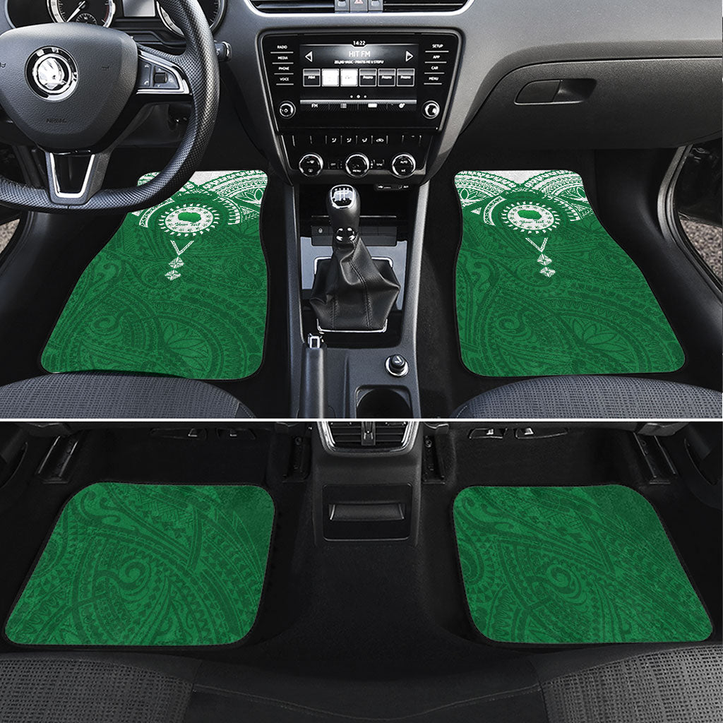 Personalised Cook Islands Rarotonga Car Mats Map With Kuki Airani Manta Ray Tattoo