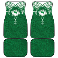 Personalised Cook Islands Rarotonga Car Mats Map With Kuki Airani Manta Ray Tattoo
