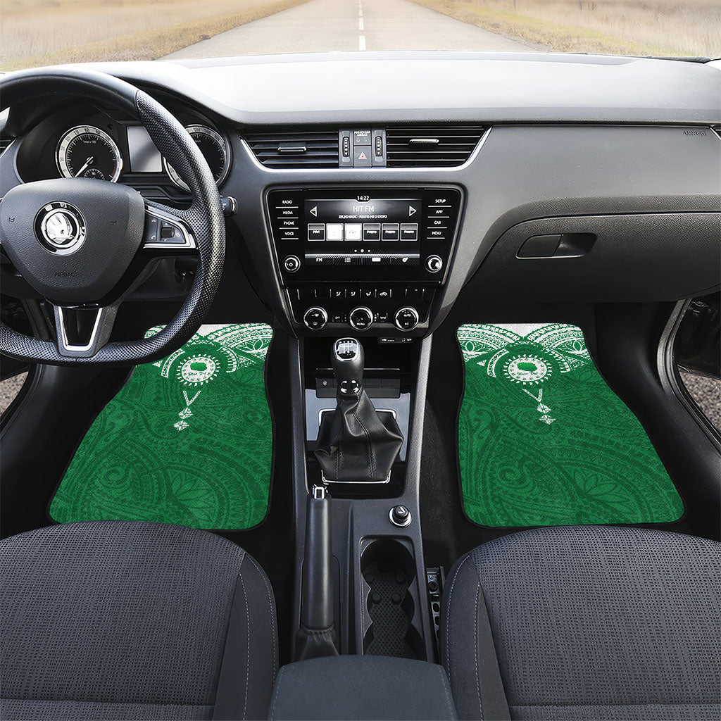 Personalised Cook Islands Rarotonga Car Mats Map With Kuki Airani Manta Ray Tattoo
