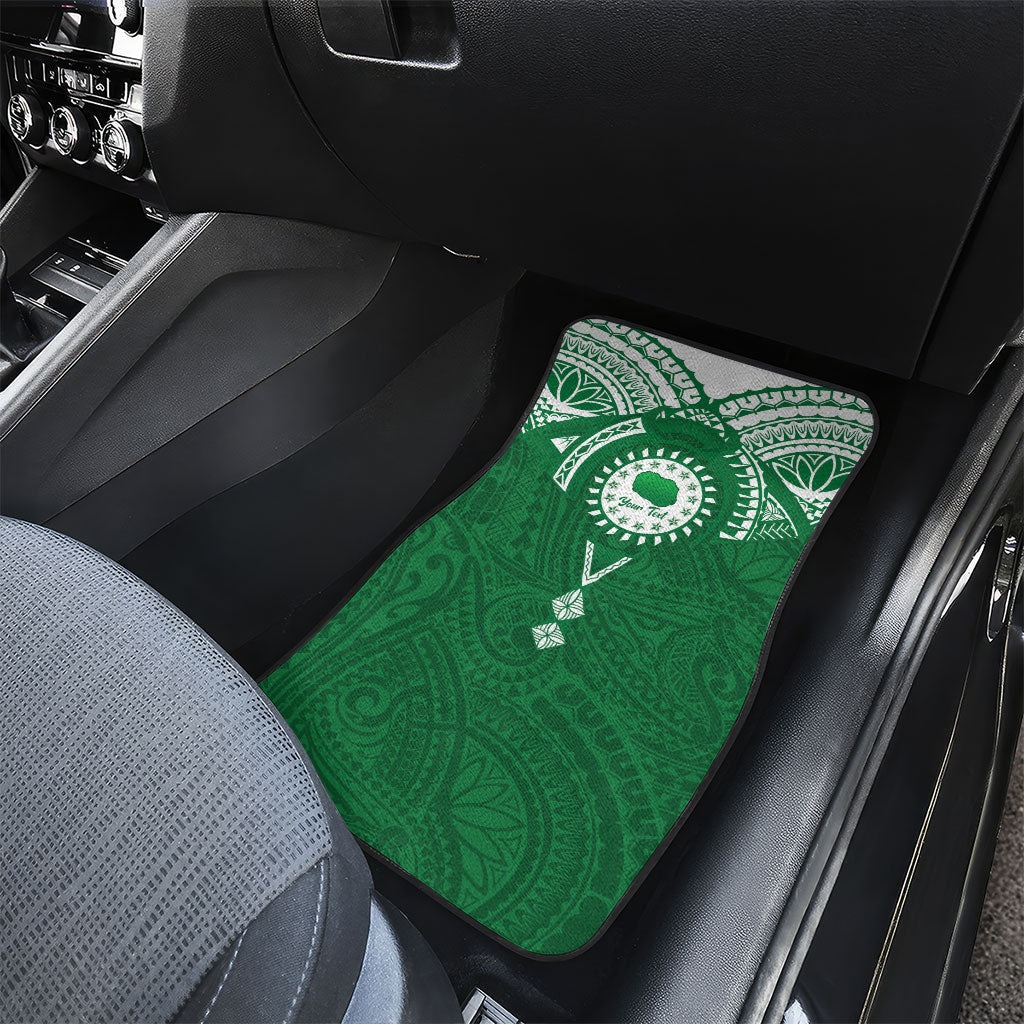 Personalised Cook Islands Rarotonga Car Mats Map With Kuki Airani Manta Ray Tattoo