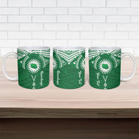 Personalised Cook Islands Rarotonga Ceramic Mug Map With Kuki Airani Manta Ray Tattoo