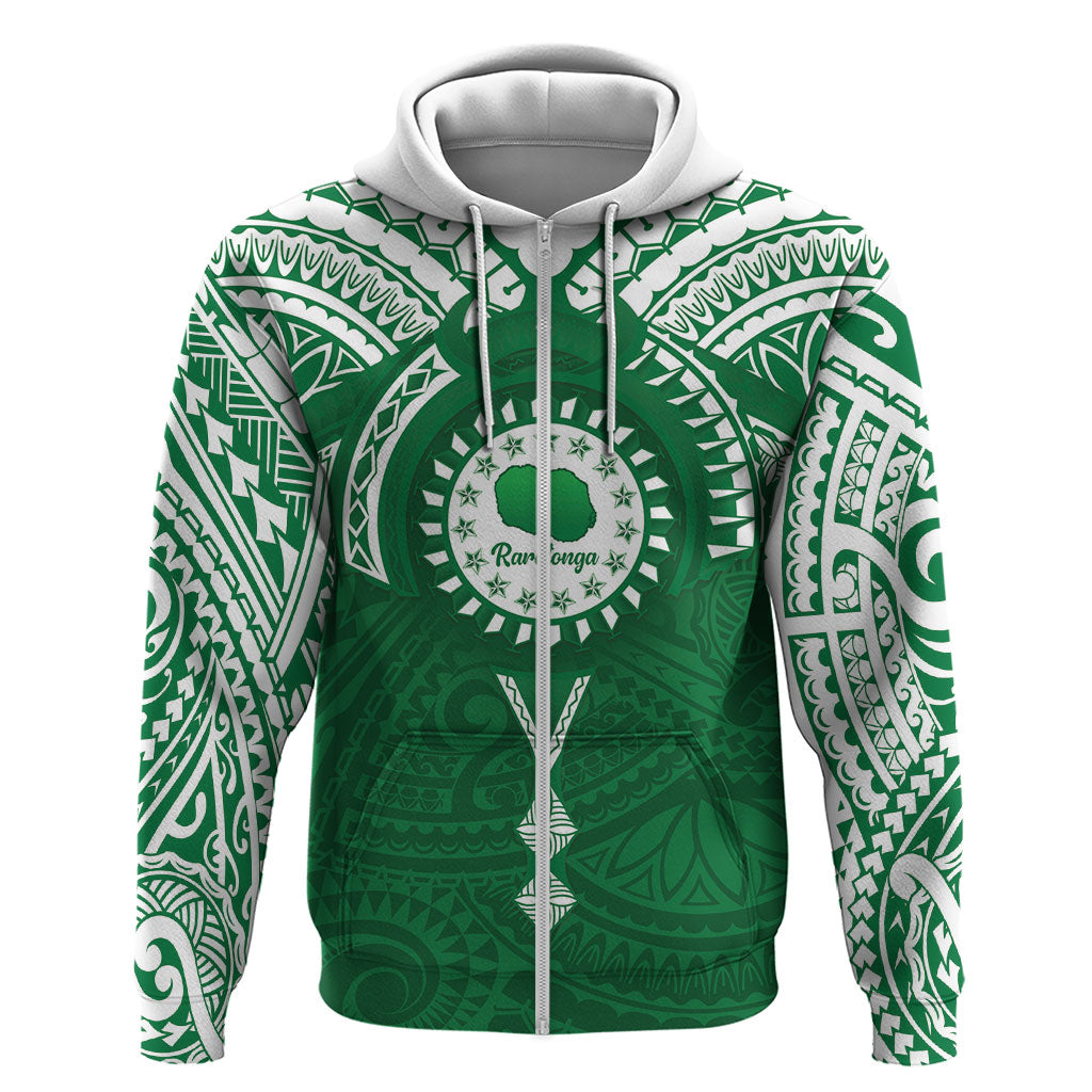 Personalised Cook Islands Rarotonga Hoodie Map With Kuki Airani Manta Ray Tattoo