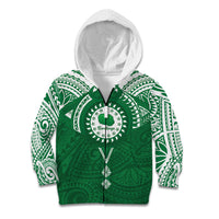 Personalised Cook Islands Rarotonga Kid Hoodie Map With Kuki Airani Manta Ray Tattoo