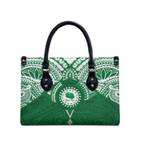 Personalised Cook Islands Rarotonga Leather Bag Map With Kuki Airani Manta Ray Tattoo