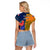 France And Australia Rugby Raglan Cropped T Shirt 2023 World Cup Le Bleus Wallabies Together LT14 - Polynesian Pride