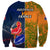 France And Australia Rugby Sweatshirt 2023 World Cup Le Bleus Wallabies Together LT14 - Polynesian Pride