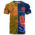 France And Australia Rugby T Shirt 2023 World Cup Le Bleus Wallabies Together LT14 Gold - Polynesian Pride