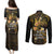 Polynesia Suicide Prevention Awareness Couples Matching Puletasi Dress and Long Sleeve Button Shirts Your Life Is Worth Living For Polynesian Gold Pattern LT14 - Polynesian Pride