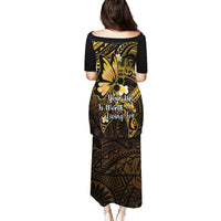 Polynesia Suicide Prevention Awareness Puletasi Your Life Is Worth Living For Polynesian Gold Pattern LT14 - Polynesian Pride