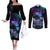 Polynesia Suicide Prevention Awareness Couples Matching Off The Shoulder Long Sleeve Dress and Long Sleeve Button Shirts Your Life Is Worth Living For Polynesian Purple Pattern LT14 Purple - Polynesian Pride