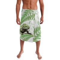 Green New Zealand Tuatara Lavalava Aotearoa Sphenodon Punctatus Silver Fern