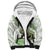 Green New Zealand Tuatara Sherpa Hoodie Aotearoa Sphenodon Punctatus Silver Fern