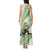 Green New Zealand Tuatara Tank Maxi Dress Aotearoa Sphenodon Punctatus Silver Fern