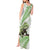 Green New Zealand Tuatara Tank Maxi Dress Aotearoa Sphenodon Punctatus Silver Fern