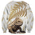 Gold New Zealand Tuatara Sweatshirt Aotearoa Sphenodon Punctatus Silver Fern