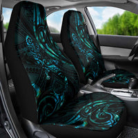 New Zealand Skink Car Seat Cover Aotearoa Maori Mix Paua Shell