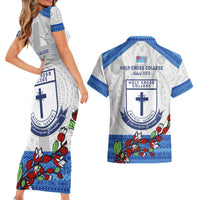 fiji-holy-cross-college-couples-matching-short-sleeve-bodycon-dress-and-hawaiian-shirt-happy-50th-anniversary-fijian-tagimoucia-tapa-pattern