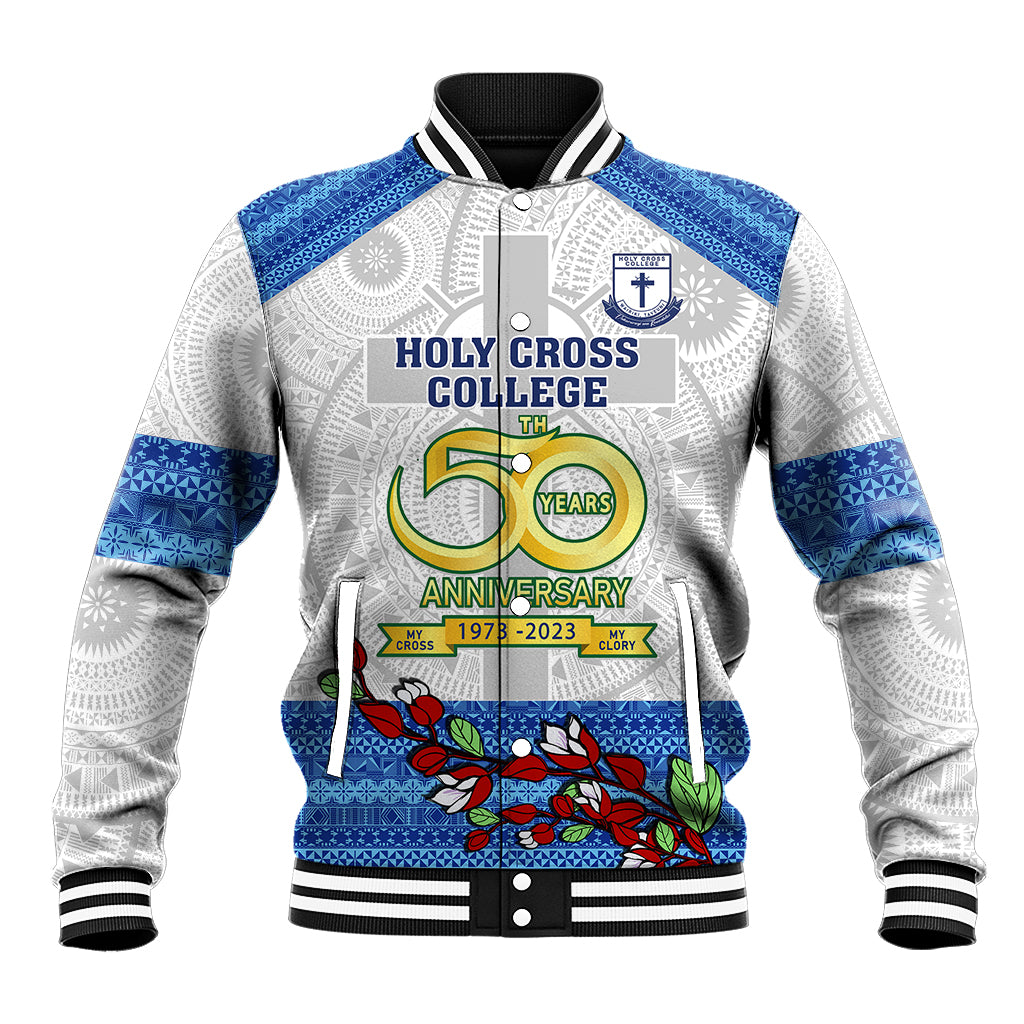 personalised-fiji-holy-cross-college-baseball-jacket-happy-50th-anniversary-fijian-tagimoucia-tapa-pattern
