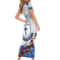 personalised-fiji-holy-cross-college-family-matching-short-sleeve-bodycon-dress-and-hawaiian-shirt-happy-50th-anniversary-fijian-tagimoucia-tapa-pattern