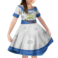 personalised-fiji-holy-cross-college-kid-short-sleeve-dress-happy-50th-anniversary-fijian-tagimoucia-tapa-pattern