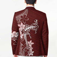 Oxblood Hawaii Blazer Hammerhead Shark Tattoo Curve Polynesian - Polynesian Pride