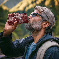 Oxblood Hawaii 4 in 1 Can Cooler Tumbler Hammerhead Shark Tattoo Curve Polynesian - Polynesian Pride