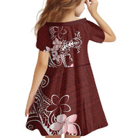 Oxblood Hawaii Family Matching Long Sleeve Bodycon Dress and Hawaiian Shirt Hammerhead Shark Tattoo Curve Polynesian - Polynesian Pride