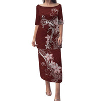 Oxblood Hawaii Puletasi Hammerhead Shark Tattoo Curve Polynesian - Polynesian Pride