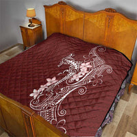 Oxblood Hawaii Quilt Hammerhead Shark Tattoo Curve Polynesian - Polynesian Pride