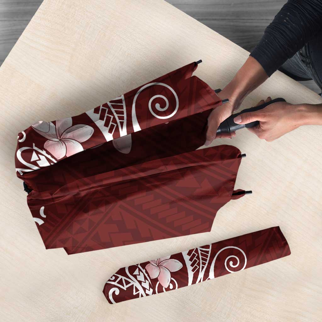 Oxblood Hawaii Umbrella Hammerhead Shark Tattoo Curve Polynesian - Polynesian Pride