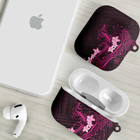 Pink Hawaii AirPods Case Hammerhead Shark Tattoo Curve Polynesian - Polynesian Pride