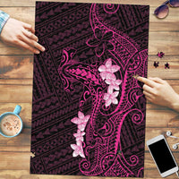 Pink Hawaii Puzzle Hammerhead Shark Tattoo Curve Polynesian - Polynesian Pride