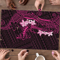 Pink Hawaii Puzzle Hammerhead Shark Tattoo Curve Polynesian - Polynesian Pride
