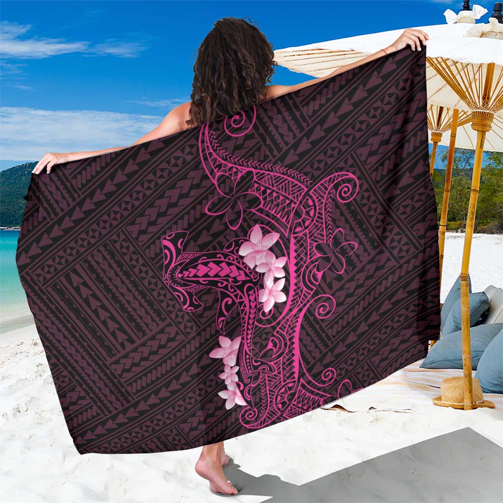 Pink Hawaii Sarong Hammerhead Shark Tattoo Curve Polynesian - Polynesian Pride