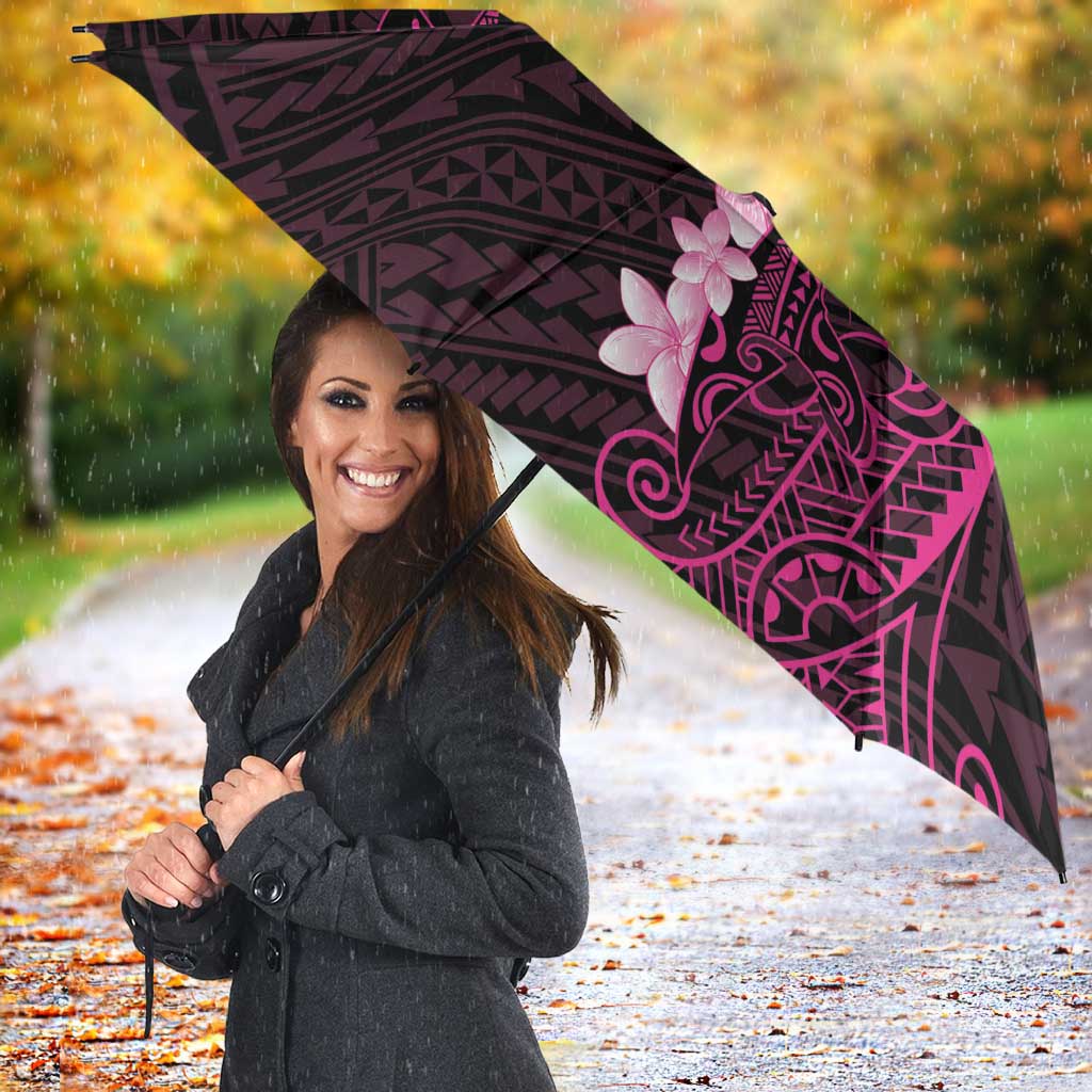 Pink Hawaii Umbrella Hammerhead Shark Tattoo Curve Polynesian - Polynesian Pride