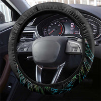Proud Aotearoa Steering Wheel Cover Maori Silver Fern Mix Paua Shell Pattern LT14 - Polynesian Pride