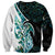 Proud Aotearoa Sweatshirt Maori Silver Fern Mix Paua Shell Pattern