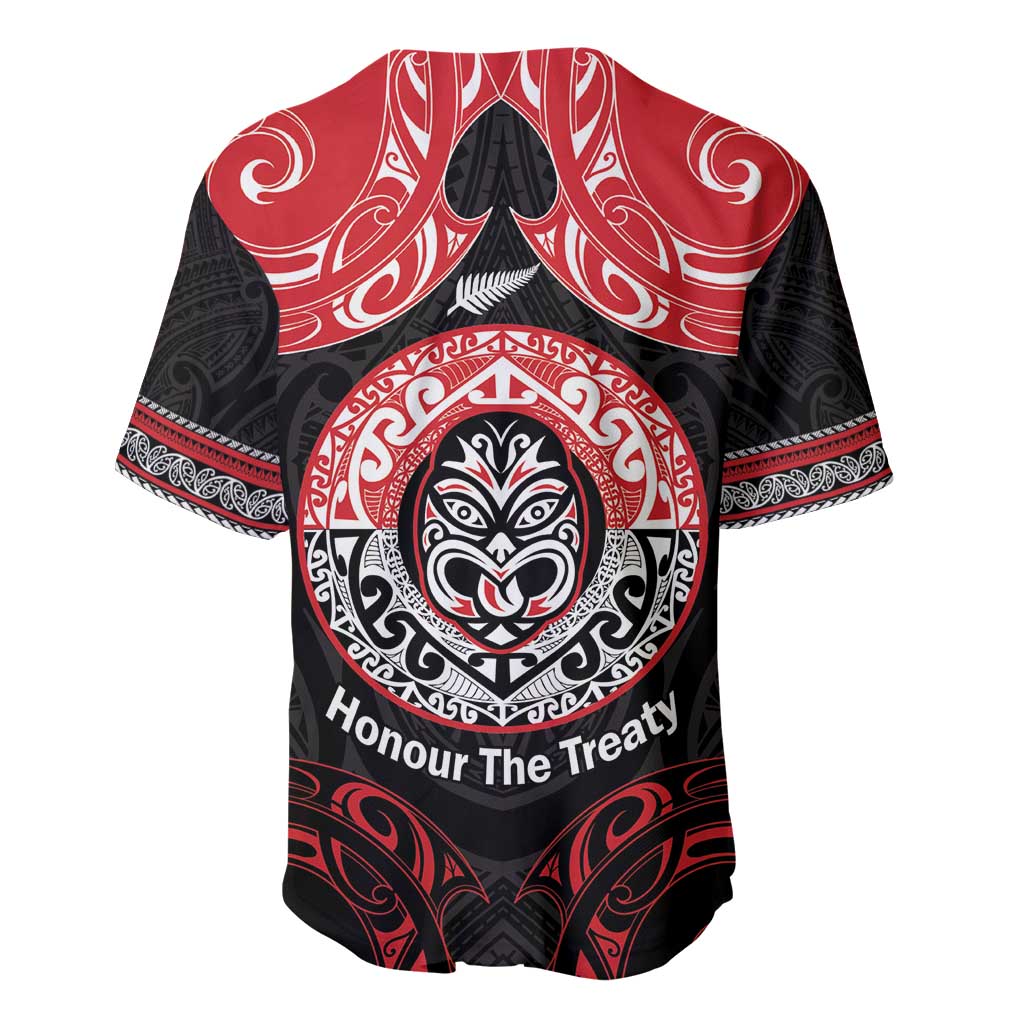 Aotearoa Toitu Te Tiriti Baseball Jersey Haka Tiki Honour The Treaty LT14 - Polynesian Pride