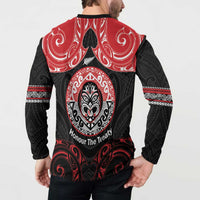 Aotearoa Toitu Te Tiriti Button Sweatshirt Haka Tiki Honour The Treaty