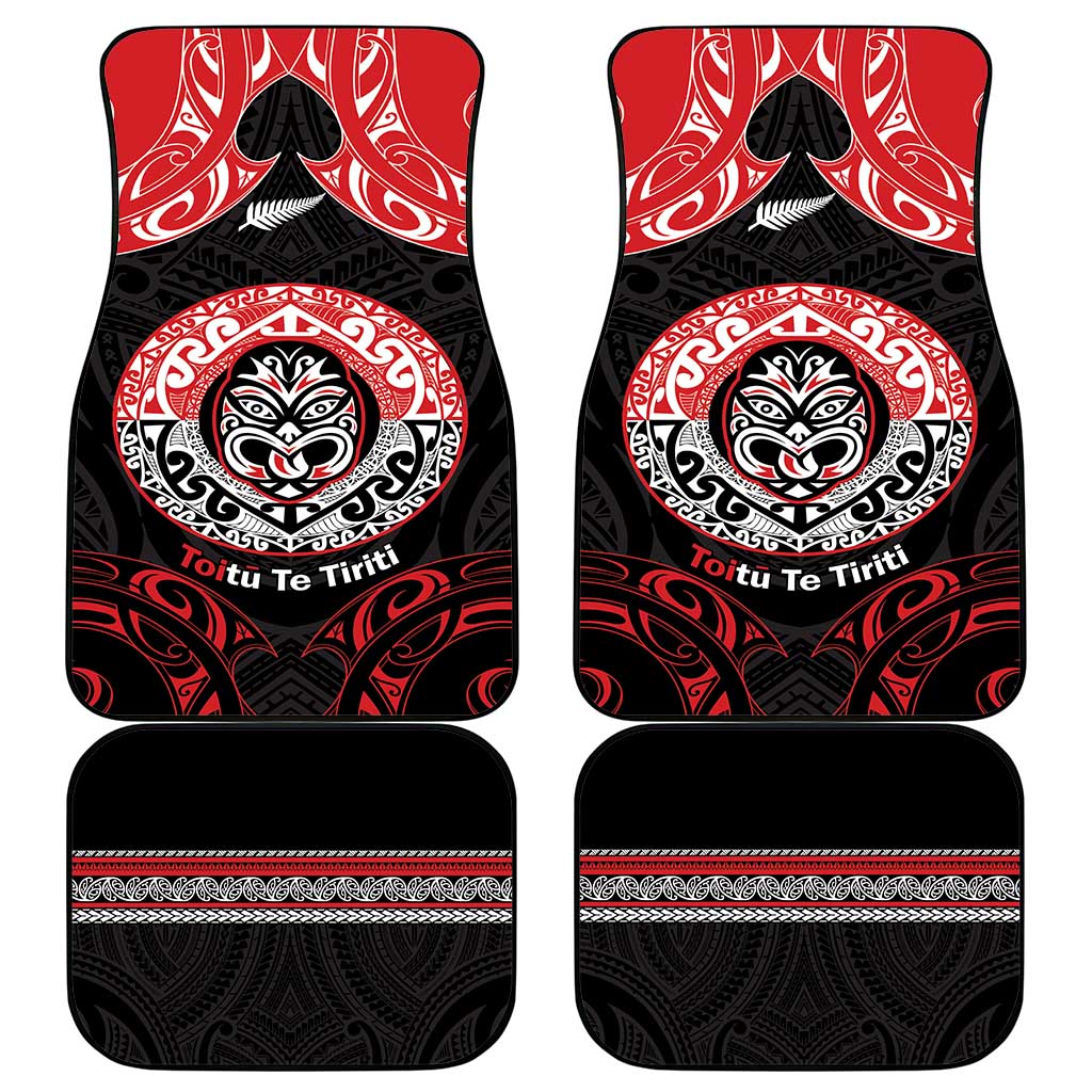 Aotearoa Toitu Te Tiriti Car Mats Haka Tiki Honour The Treaty