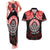 Aotearoa Toitu Te Tiriti Couples Matching Tank Maxi Dress and Hawaiian Shirt Haka Tiki Honour The Treaty