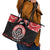 Aotearoa Toitu Te Tiriti Leather Tote Bag Haka Tiki Honour The Treaty