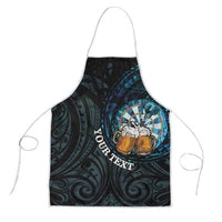 Personalized New Zealand Darts Beer Apron Paua Shell Aotearoa Maori Tattoo - Polynesian Pride