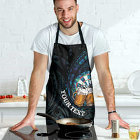 Personalized New Zealand Darts Beer Apron Paua Shell Aotearoa Maori Tattoo - Polynesian Pride