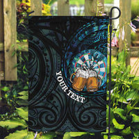 Personalized New Zealand Darts Beer Garden Flag Paua Shell Aotearoa Maori Tattoo - Polynesian Pride
