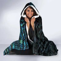 Personalized New Zealand Darts Beer Hooded Blanket Paua Shell Aotearoa Maori Tattoo - Polynesian Pride