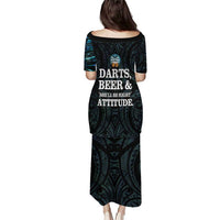 Personalized New Zealand Darts Beer Puletasi Paua Shell Aotearoa Maori Tattoo - Polynesian Pride